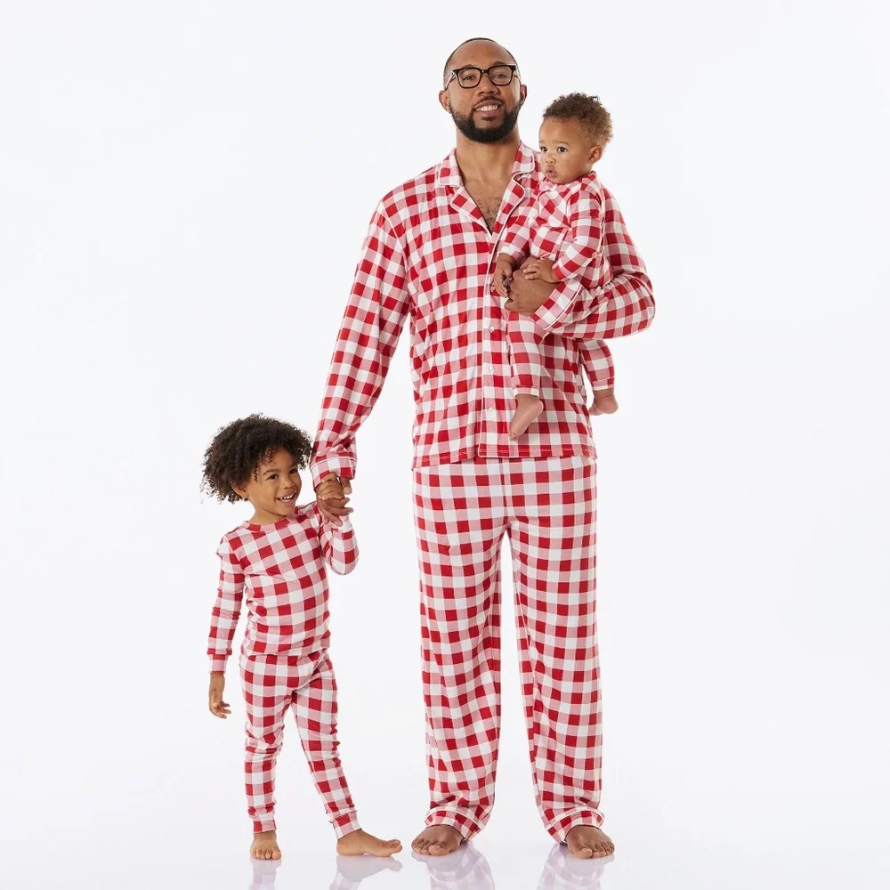 Holiday Silky Tencel Check Baby Pajama - PBK